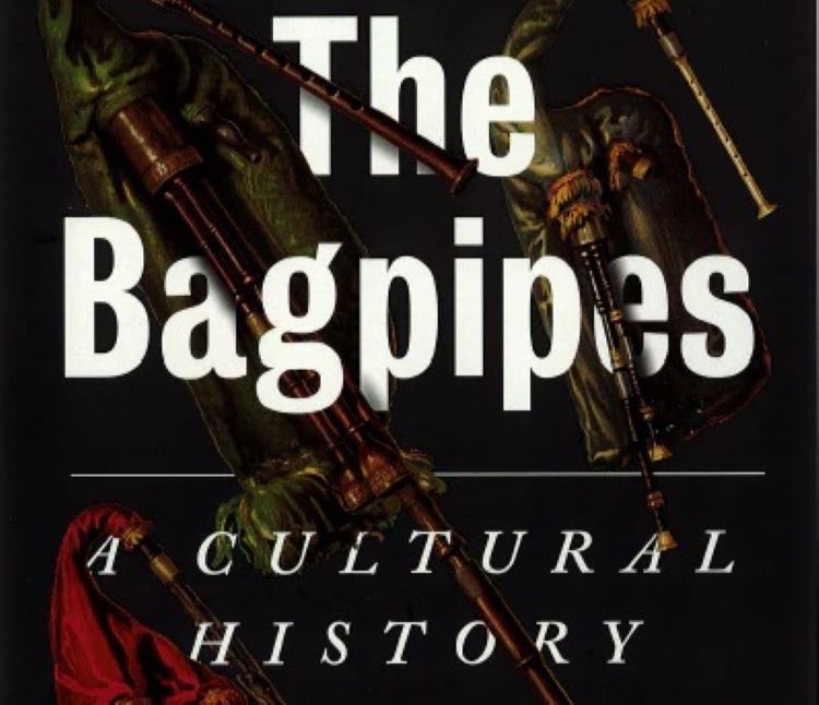 Text The Bagpipes a cultural history with old bagpipes in background